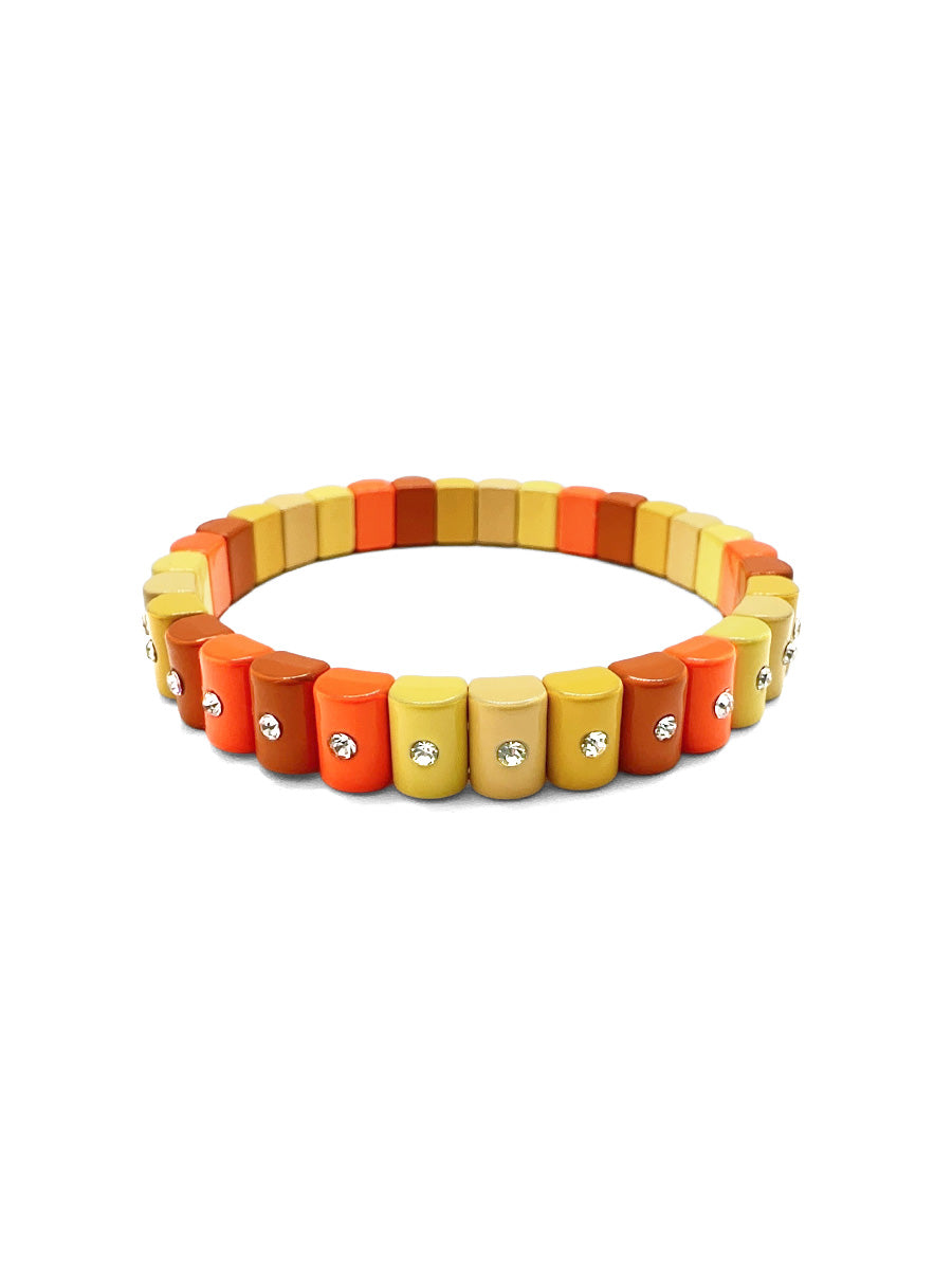 Enamel Crystal Ombre Bracelet