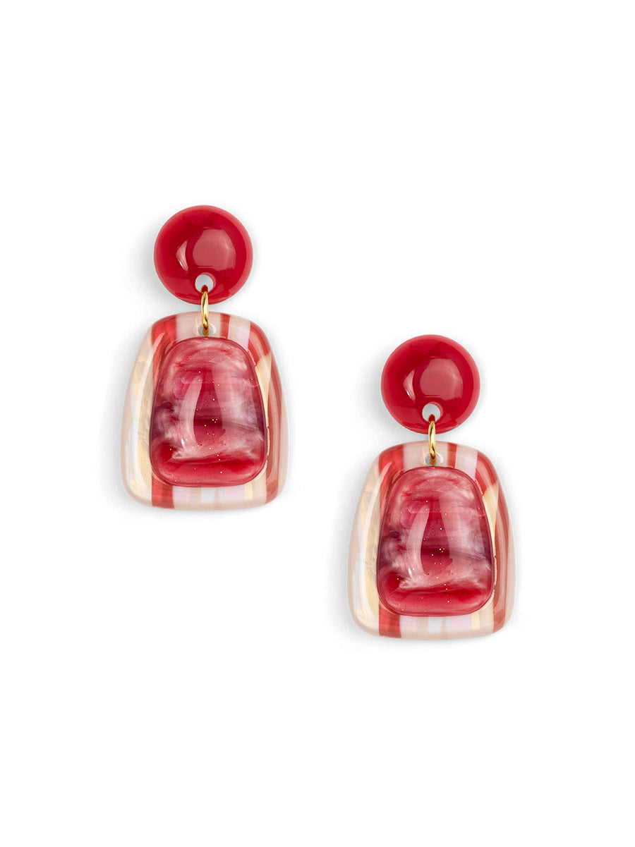 Veda Resin Drop Earring