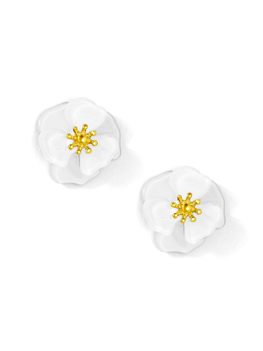 Amelia Resin Mini Flower Stud Earring