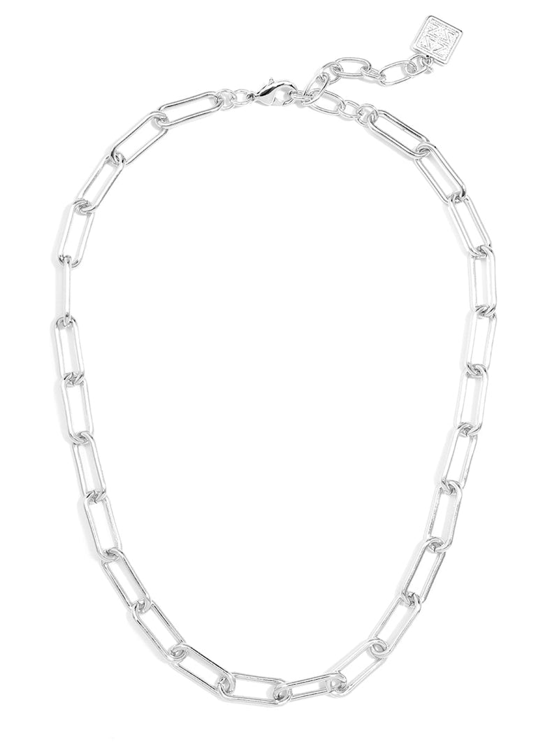 Angela Paperclip Link Collar Necklace