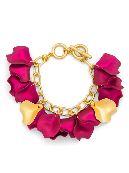 red dress bracelet Gold & Ivory Pearl Charm Bracelet - All Jewelry