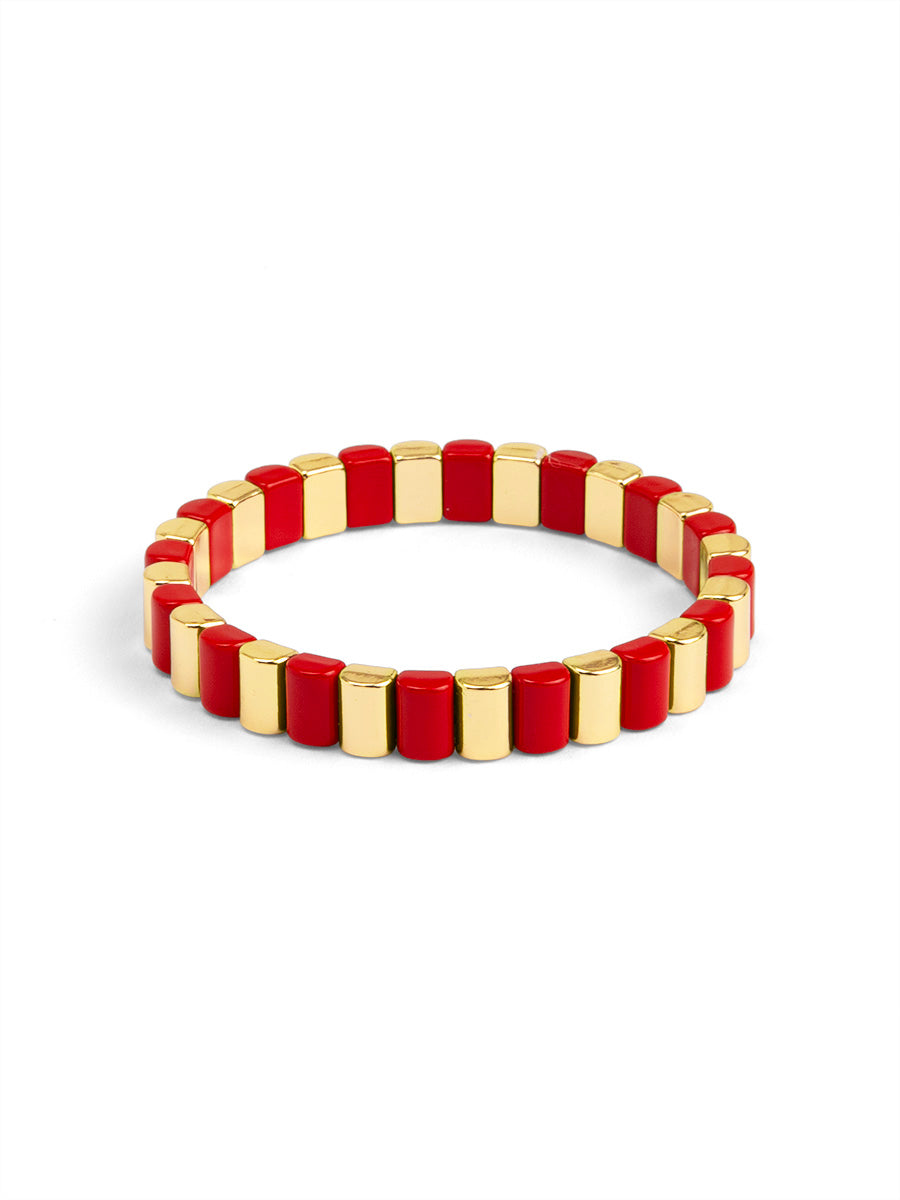 Noemi Enamel Stripe Bracelet