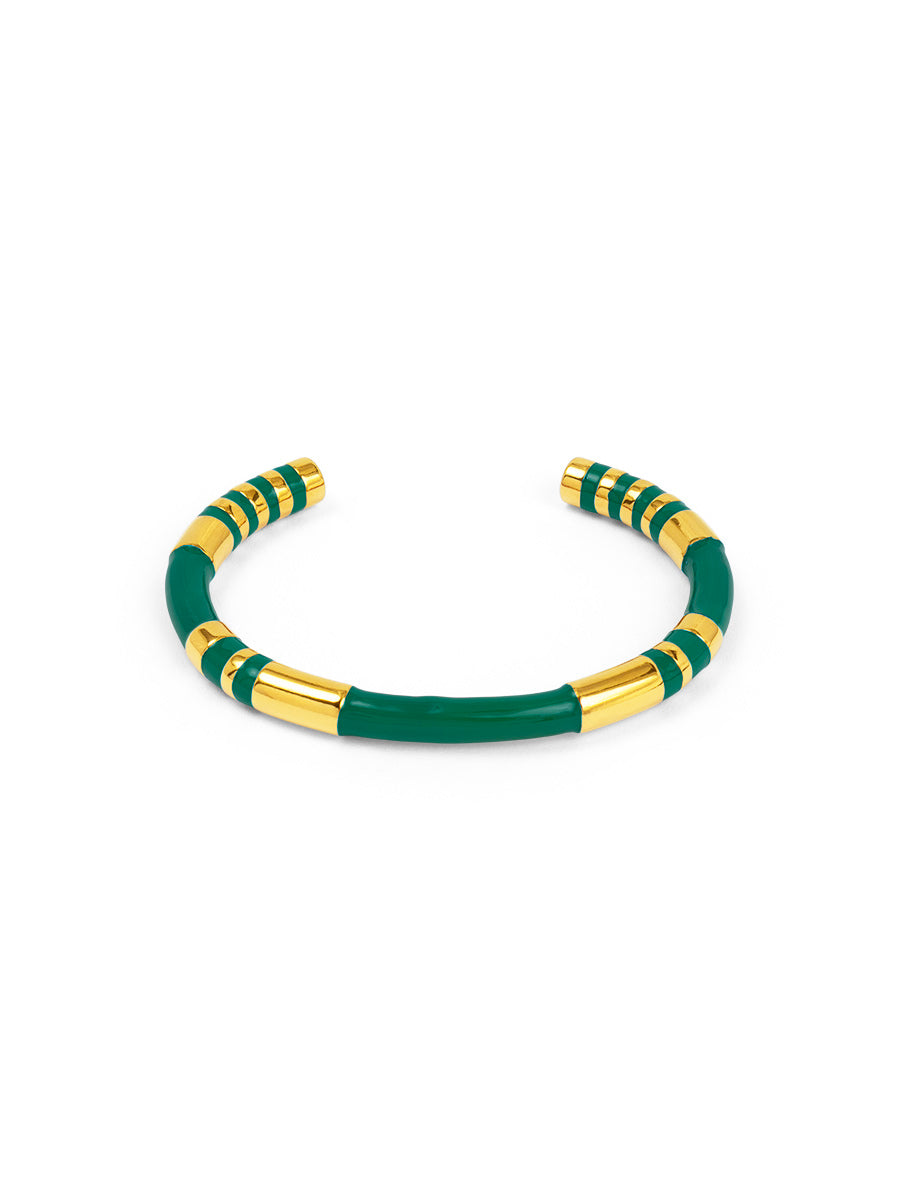 Enamel Cleopatra Cuff Bracelet