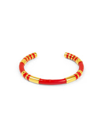 Enamel Cleopatra Cuff Bracelet
