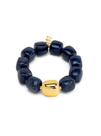 Tessa Puffy Square Beaded Stretch Bracelet