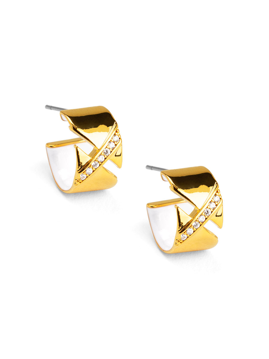 Aveline Pavé Wrapped Hoop