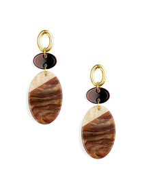 Noa Disc Drop Earring