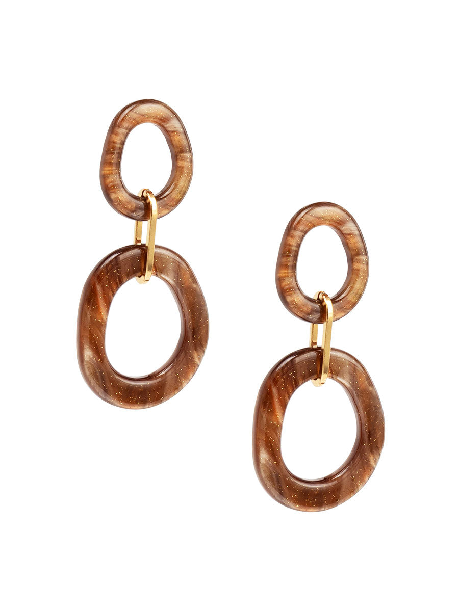 Noa Double Oval Earring