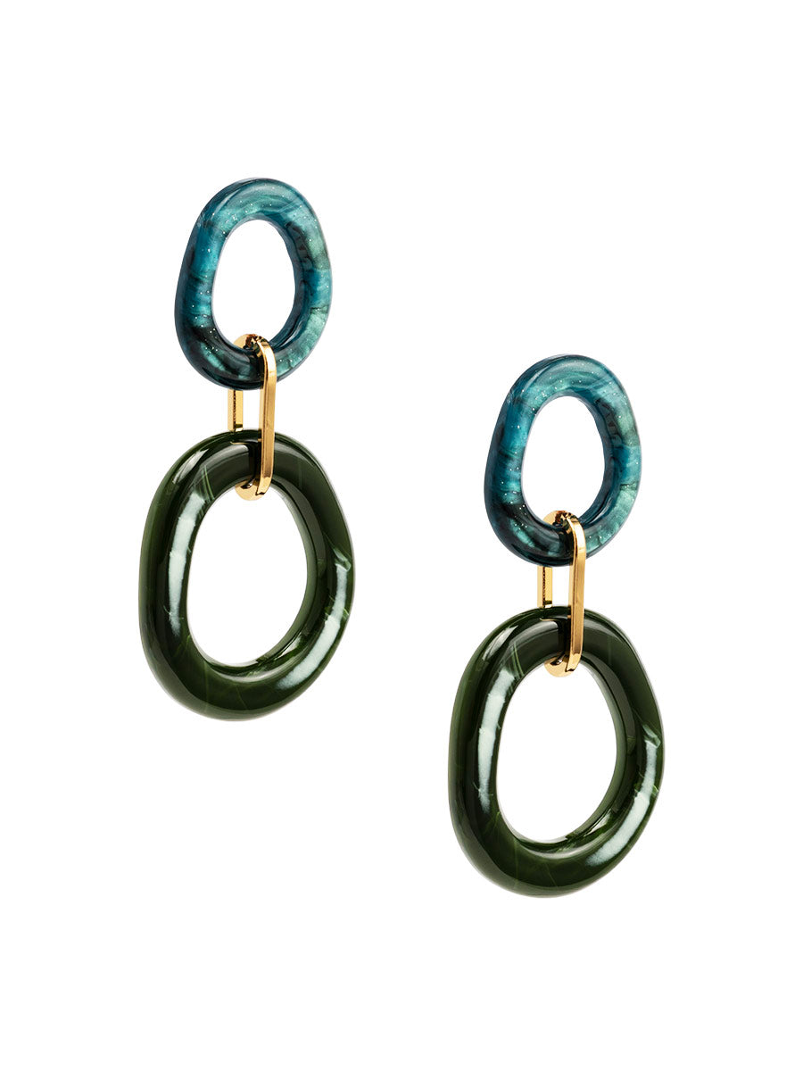 Noa Double Oval Earring