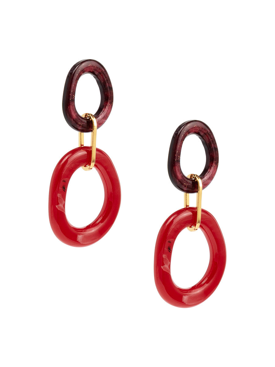 Noa Double Oval Earring