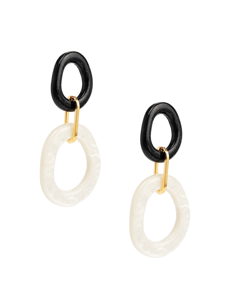 Noa Double Oval Earring
