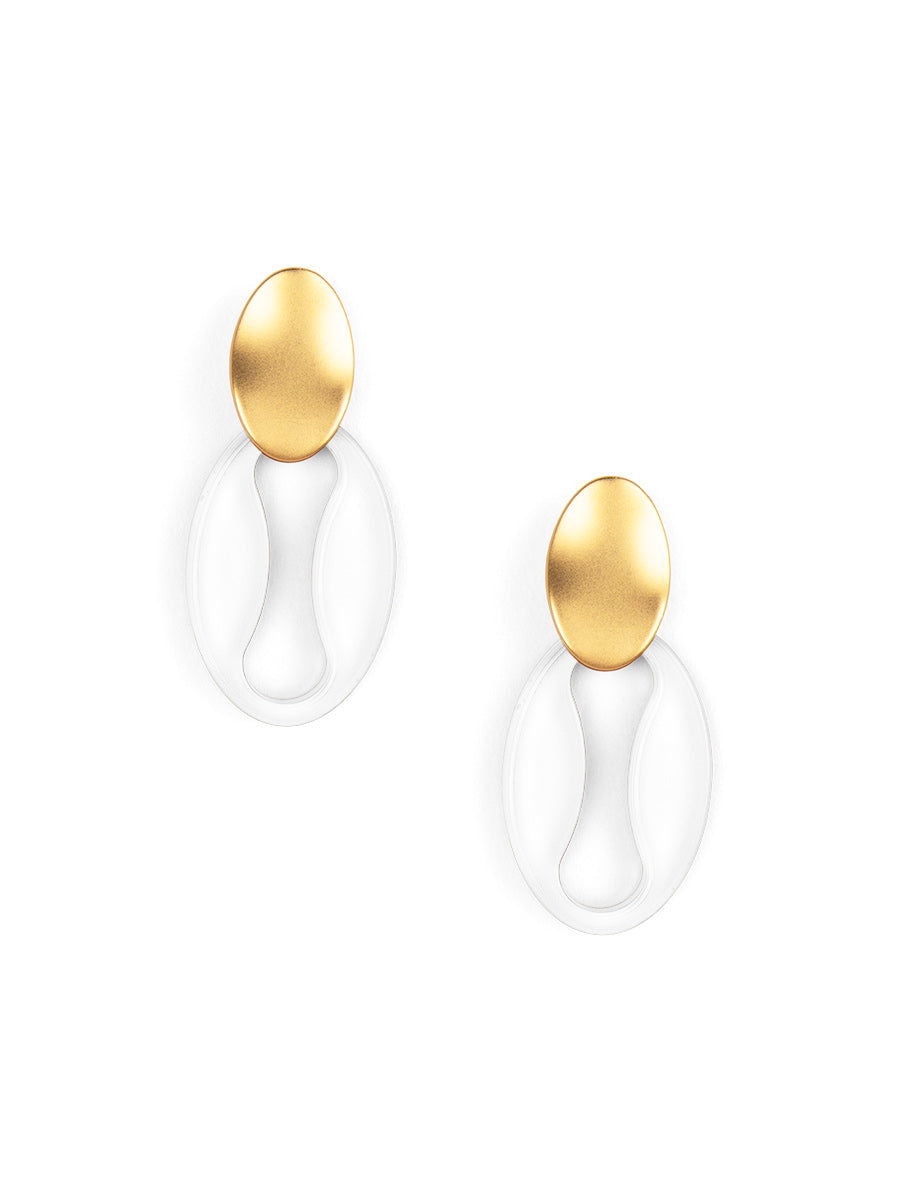 Resin Flame Drop Earring