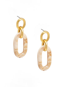 Isla Marbled Link Earring