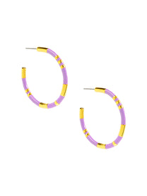 Enamel Cleopatra Hoop Earring