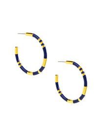 Enamel Cleopatra Hoop Earring