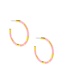Enamel Cleopatra Hoop Earring