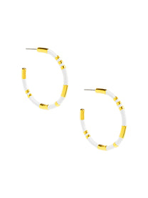 Enamel Cleopatra Hoop Earring
