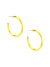 Enamel Cleopatra Hoop Earring