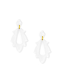 Resin Flame Drop Earring