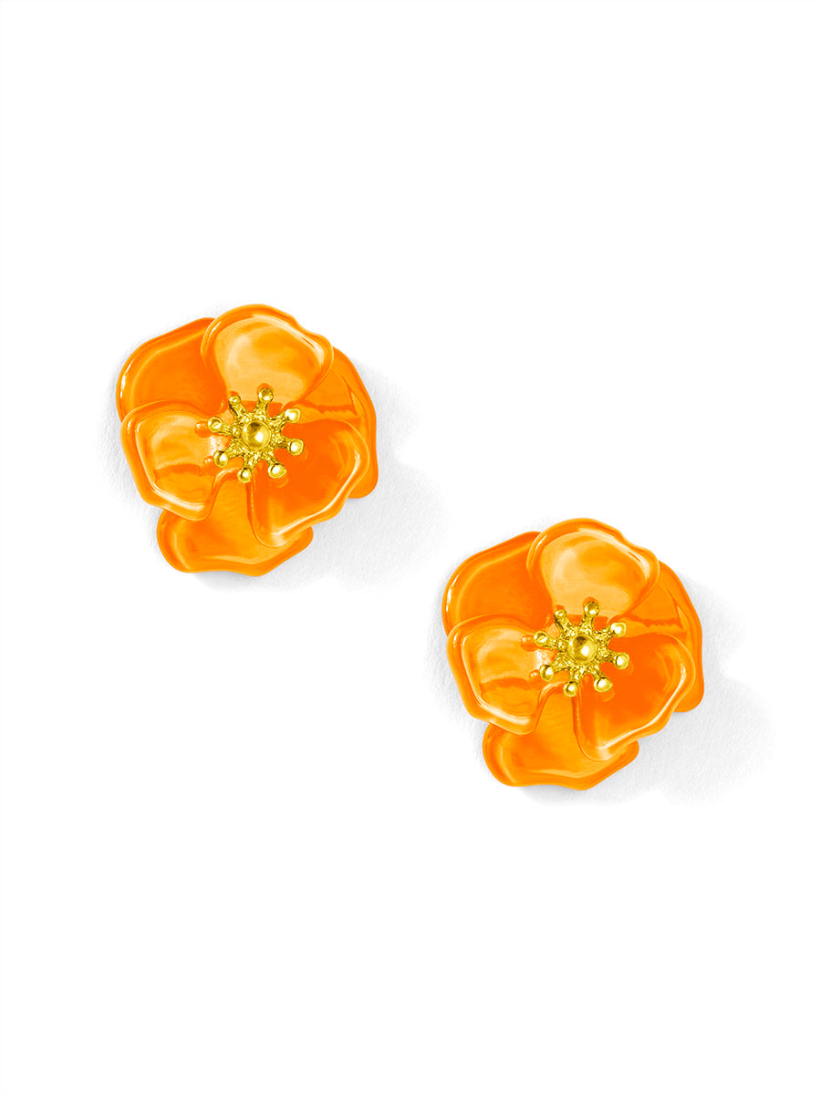 Amelia Resin Mini Flower Stud Earring