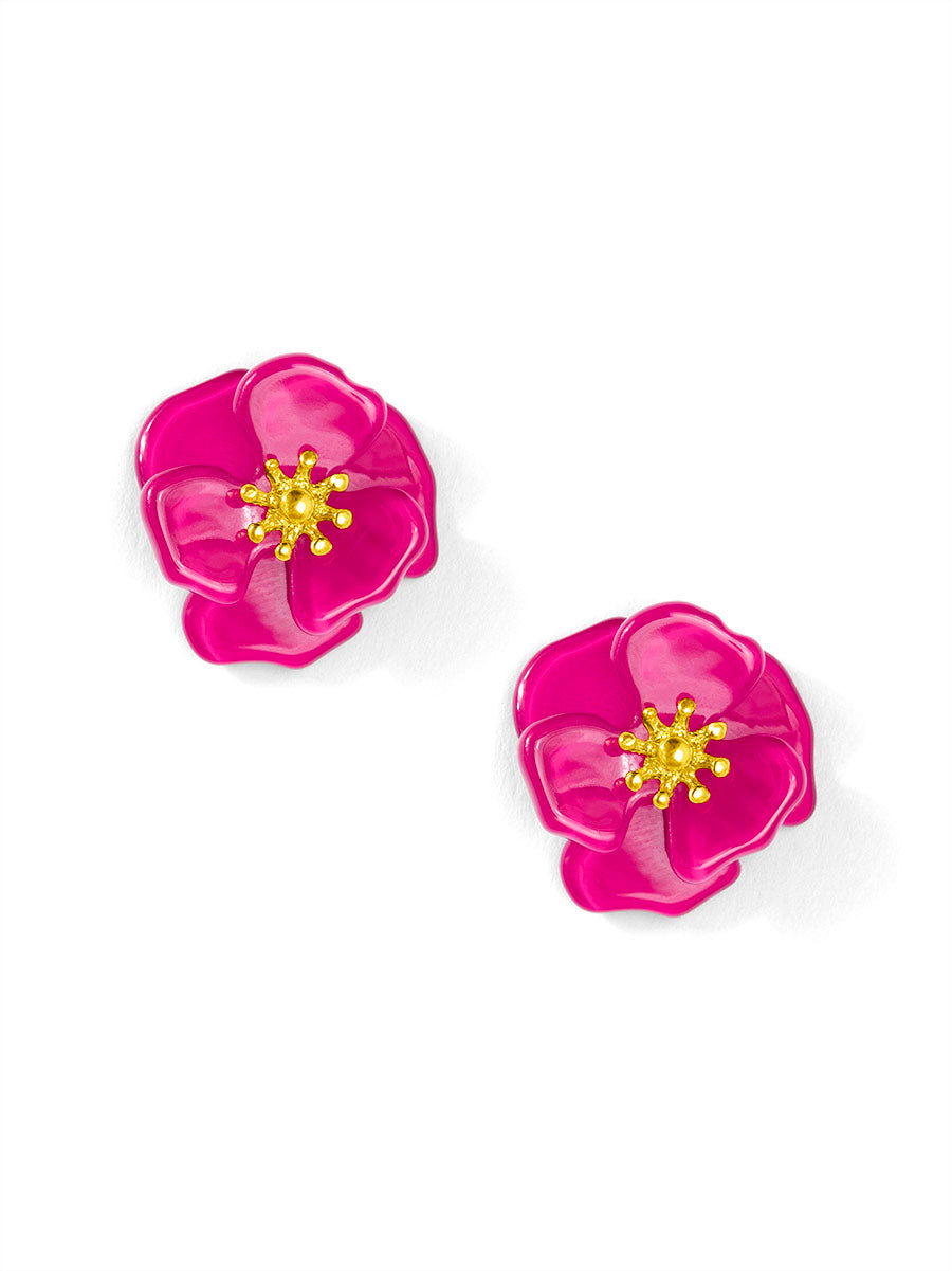 Amelia Resin Mini Flower Stud Earring