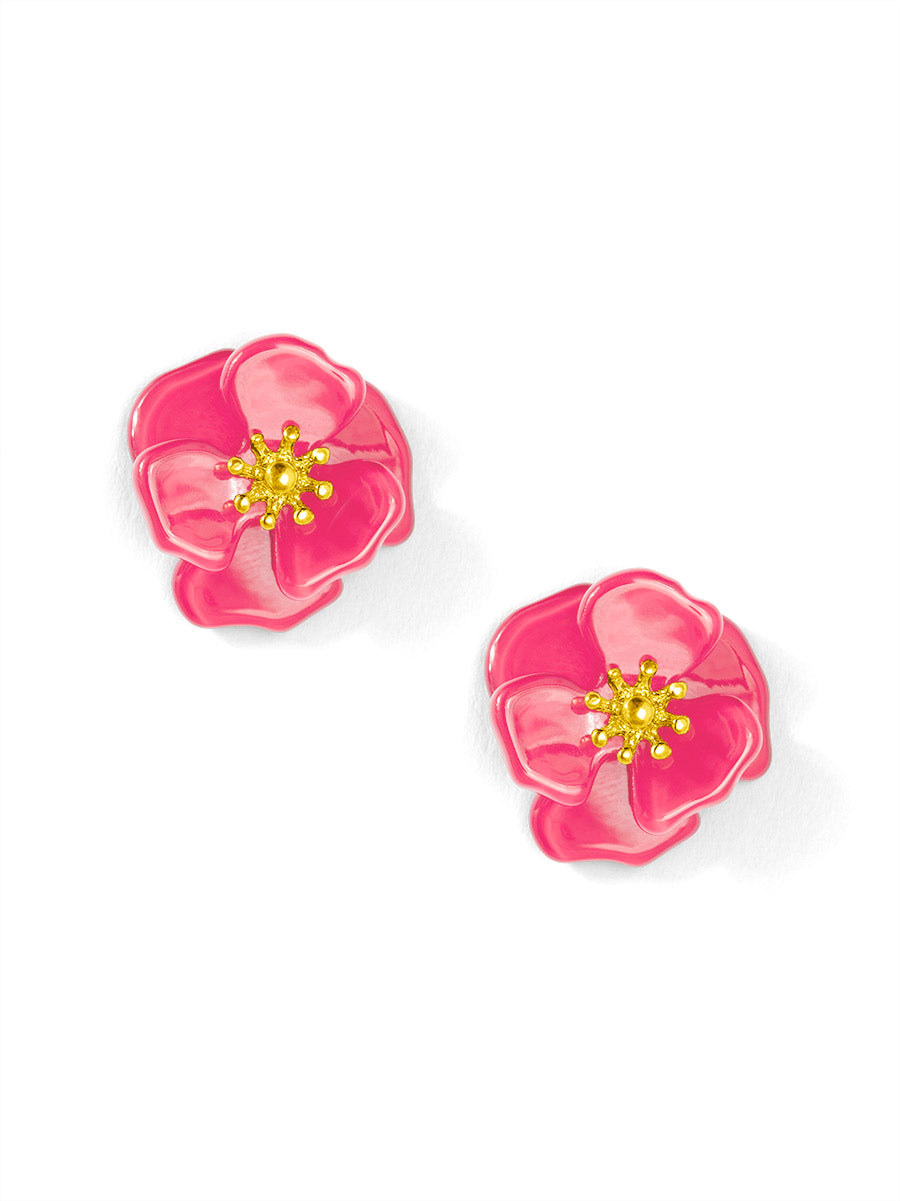 Amelia Resin Mini Flower Stud Earring