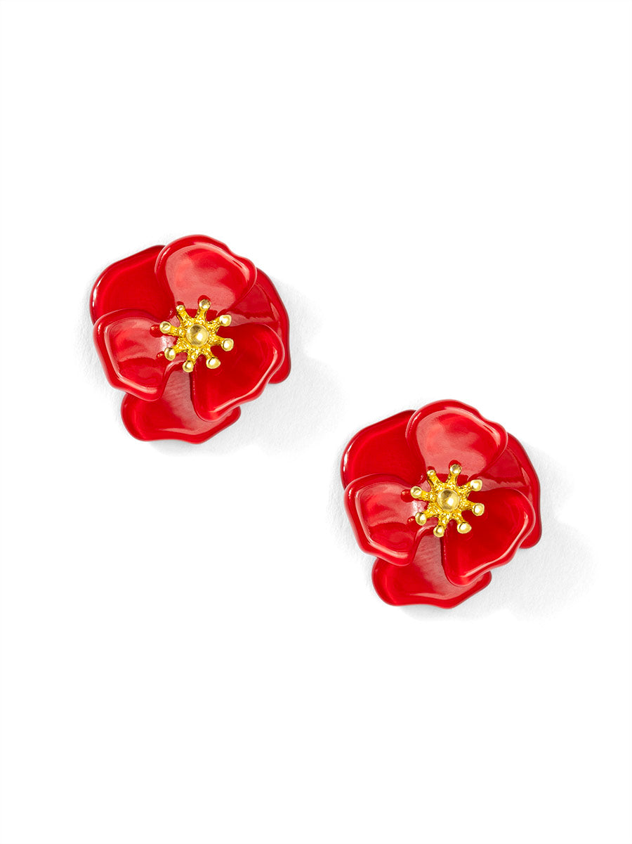 Amelia Resin Mini Flower Stud Earring