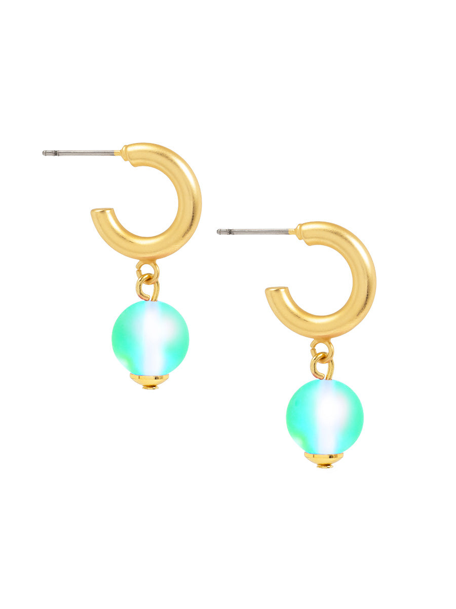 Glow Beads Hoop Earring