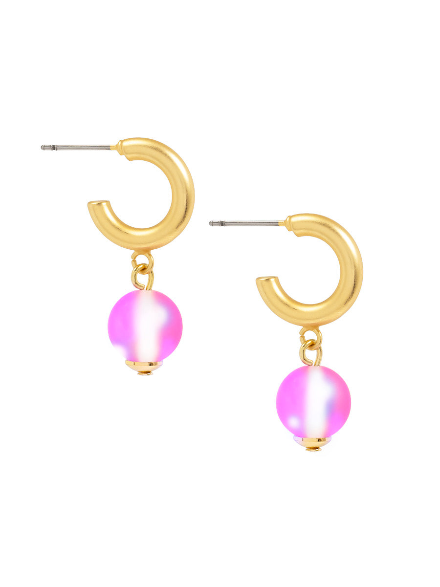 Resin Flame Drop Earring