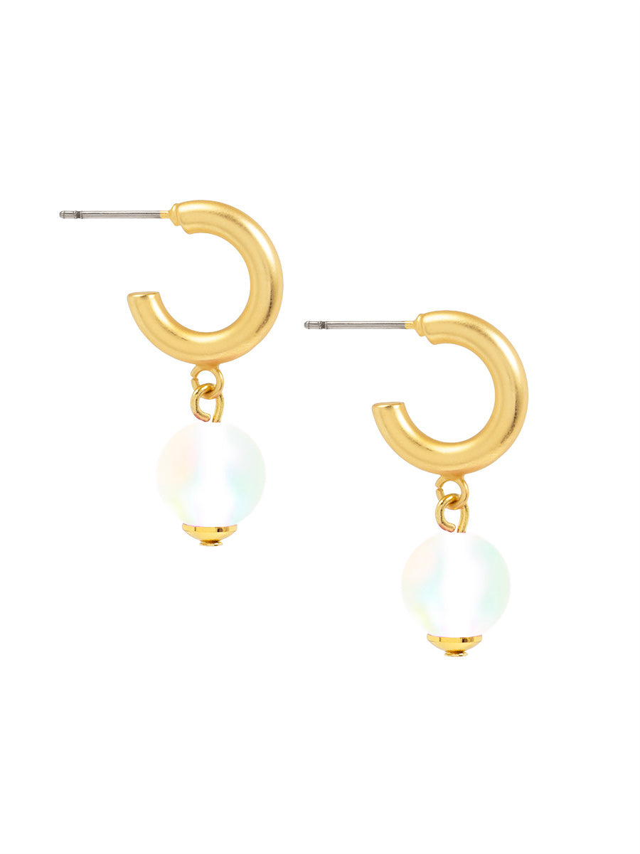 Glow Beads Hoop Earring