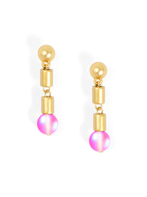 Glow Beads Drop Earring