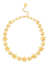 Marigold Matte Flower Collar Necklace