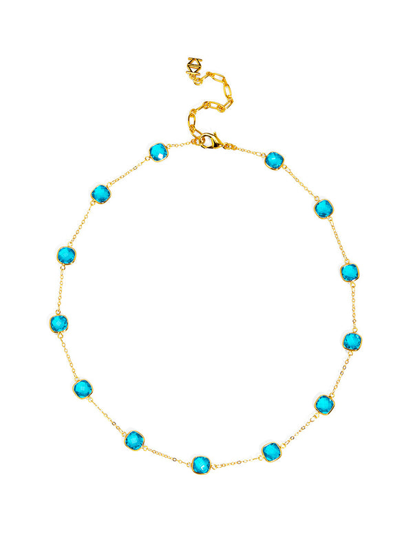Collier vintage avec pendentif en perles et strass turquoise pour femme, style 3 bleu marine Collier vintage avec pendentif en perles et strass turquoise pour femme, style 3 bleu marine