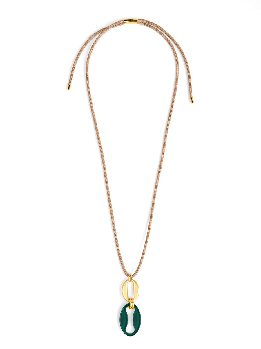 Mira Pendant Adjustable Long Necklace