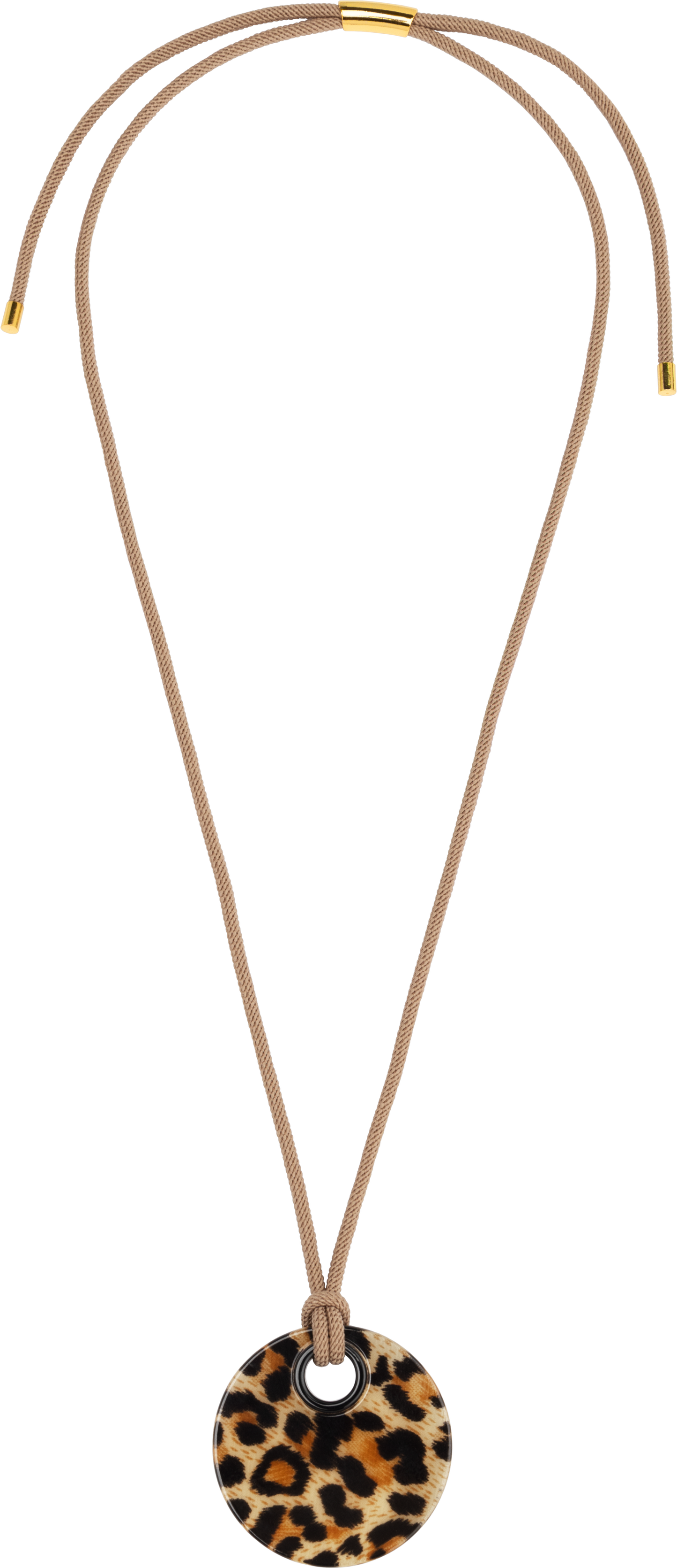 Mara Leopard Disc Pendant Necklace