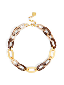 Isla Marbled Link Short Necklace