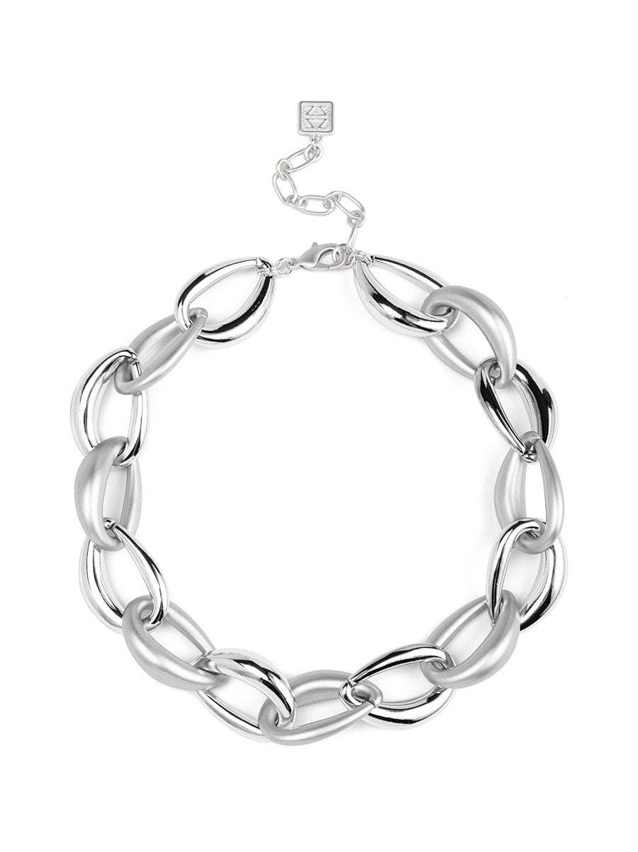 Ines Puffy Link Short Necklace