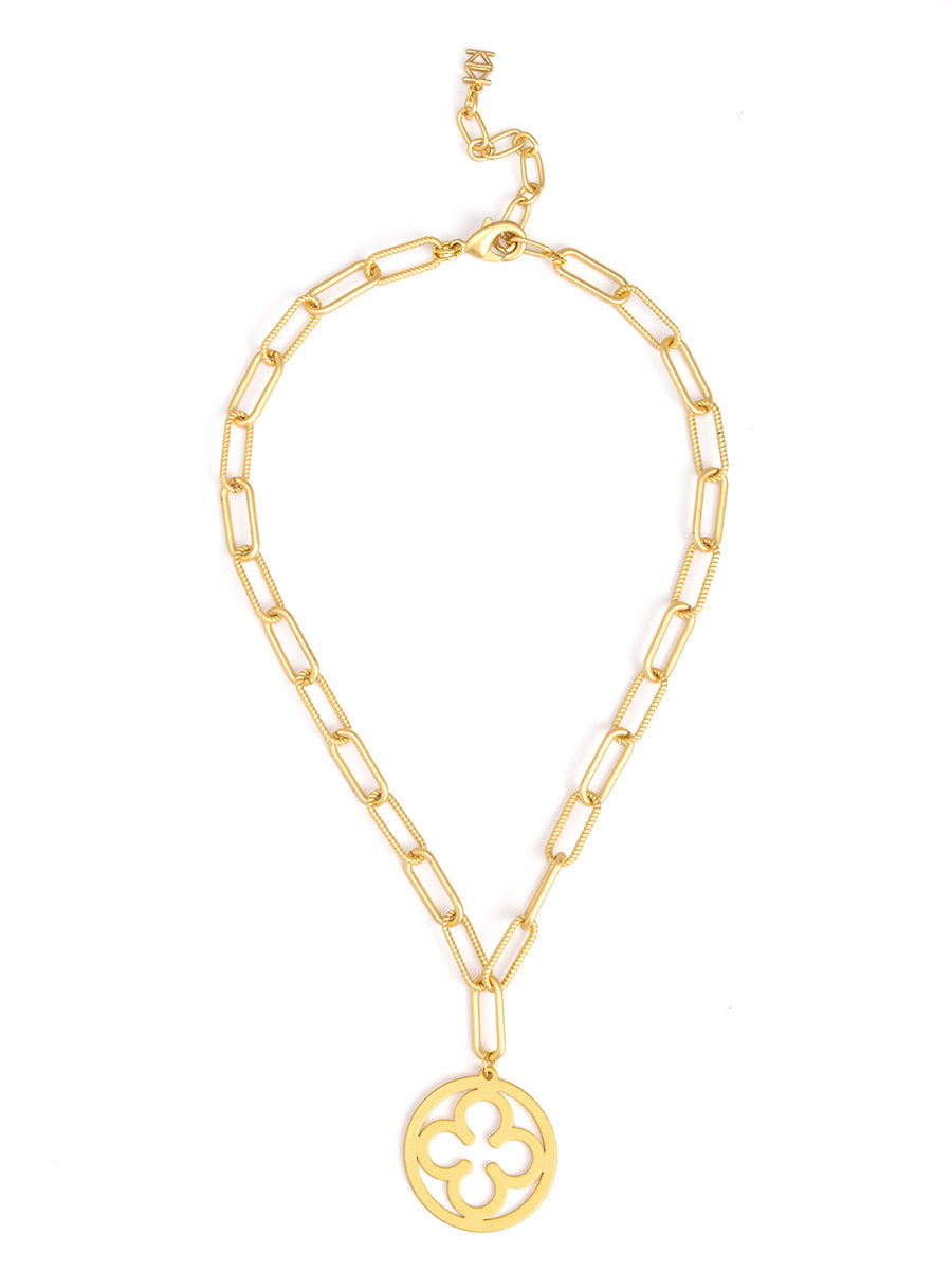 Florence Medallion Short Necklace