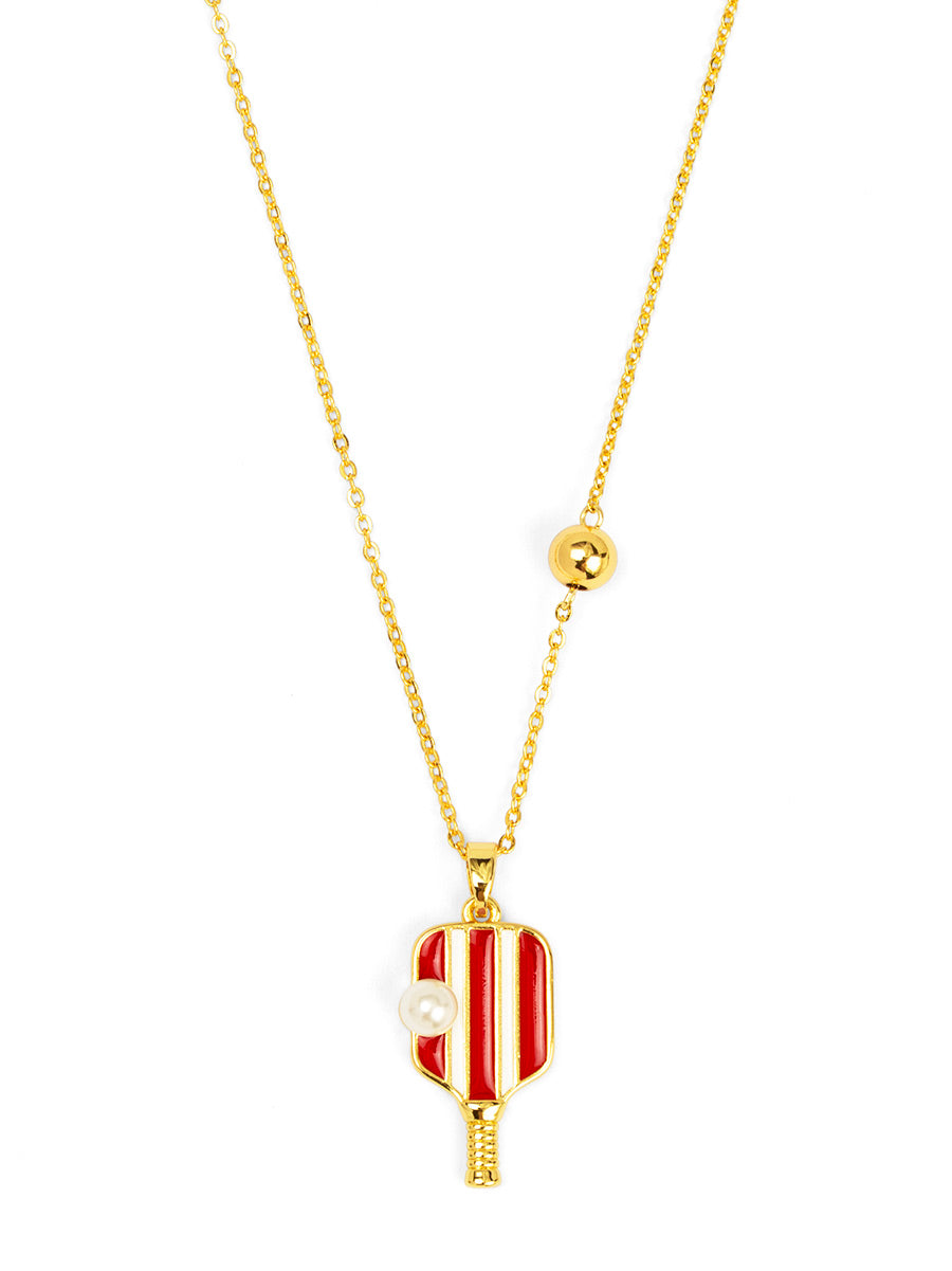 Pickleball Charm Necklace