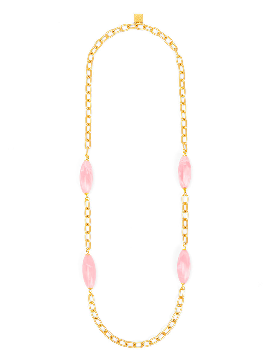 Glossy Resin Long Necklace – ZENZII