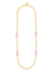 Glossy Resin Long Necklace