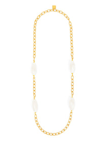Glossy Resin Long Necklace