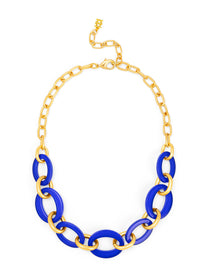 Della mixed link short necklace