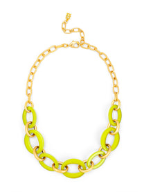 Della mixed link short necklace