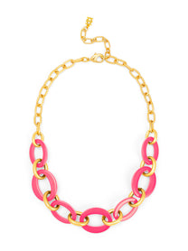 Della mixed link short necklace