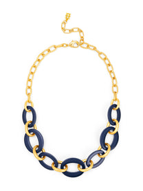 Della mixed link short necklace