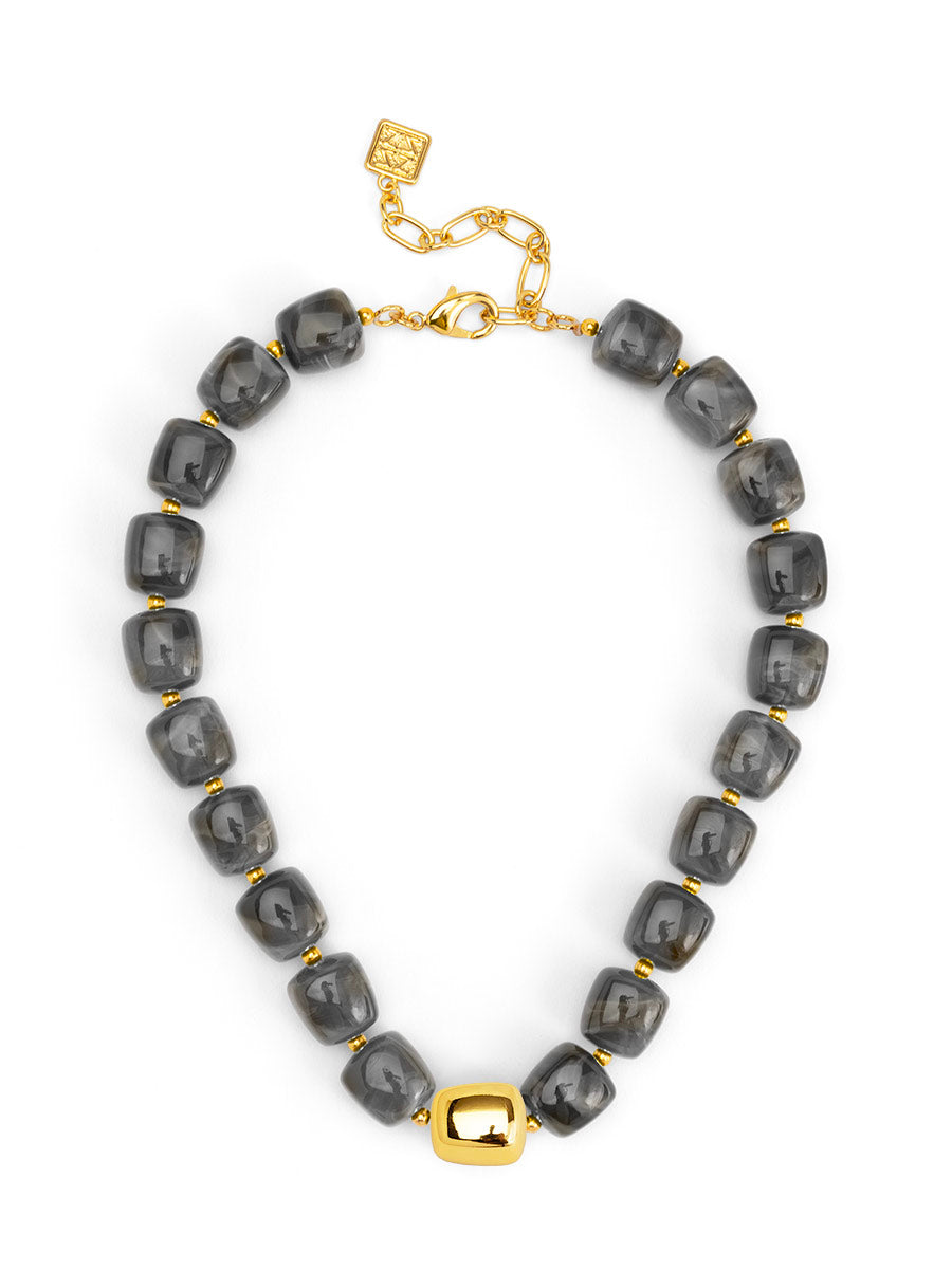 Tessa Puffy Square Short Necklace