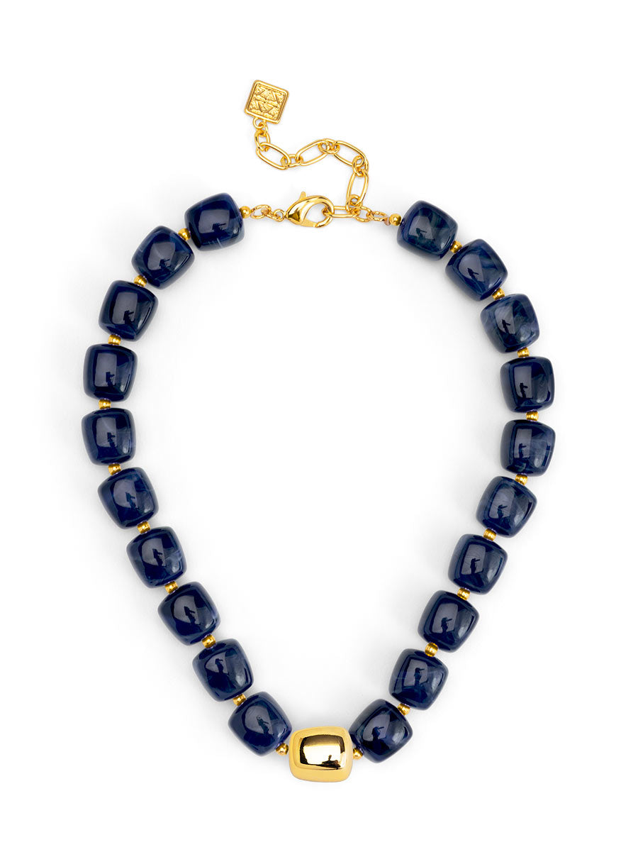 Tessa Puffy Square Short Necklace