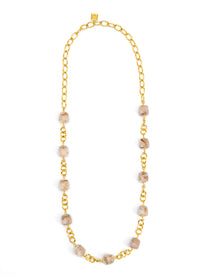 Tessa Puffy Square Long Necklace