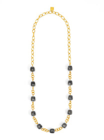 Tessa Puffy Square Long Necklace